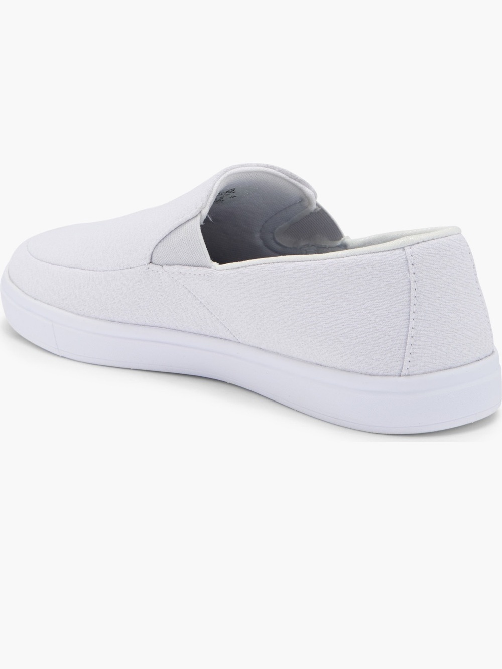 Travis Mathew White Slip-On Loafer with Blue Striped Insole - Picture 5 of 6